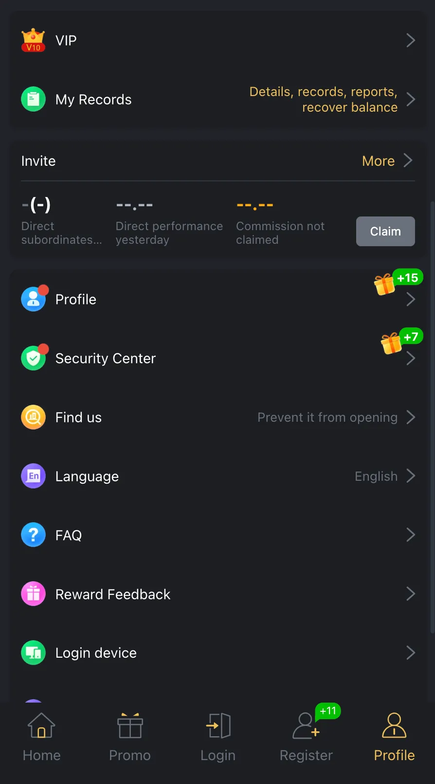 GoldsBet Profile and Account Menu for fast deposits and cashouts